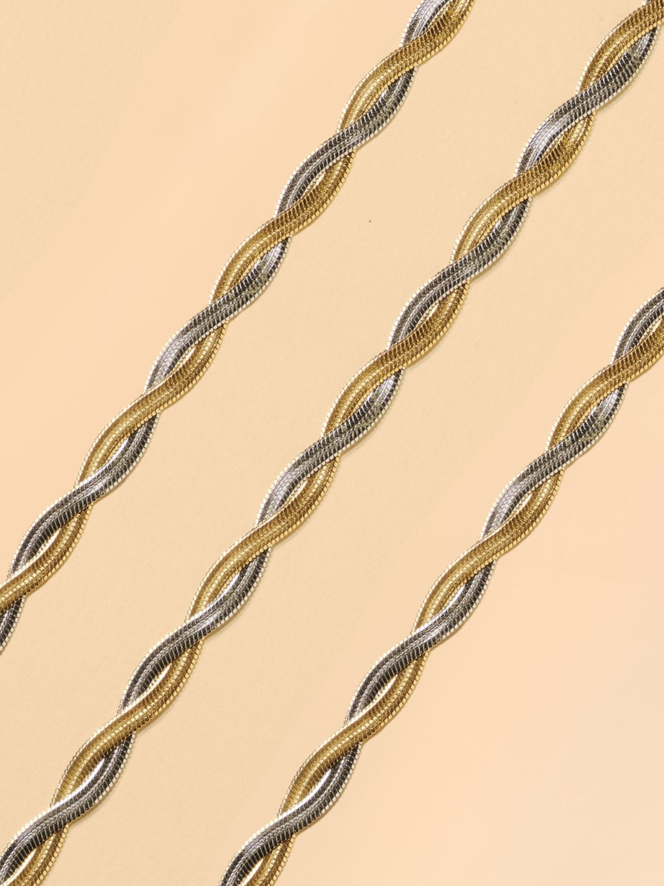Braided Jane goud | Brillenkoord