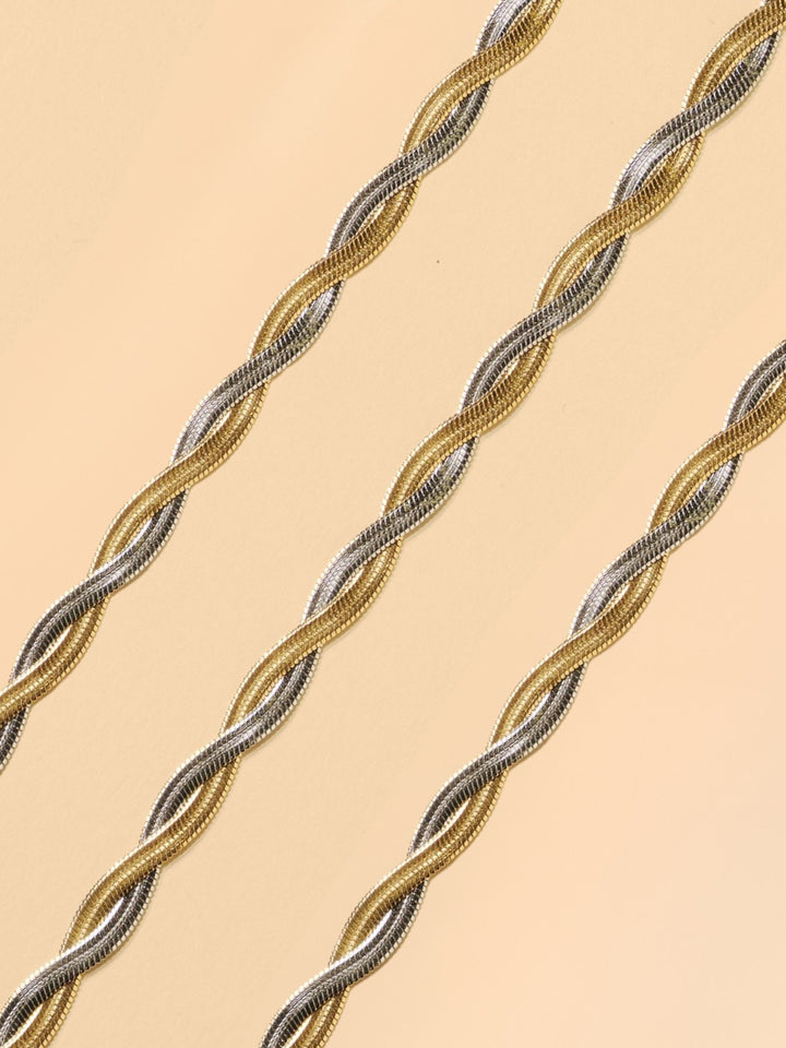 Braided Jane goud | Brillenkoord