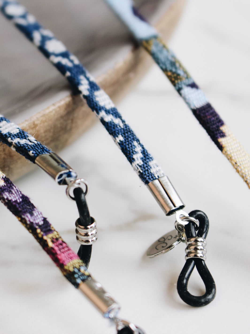 Aquamate blauw | Brillenkoord Heren