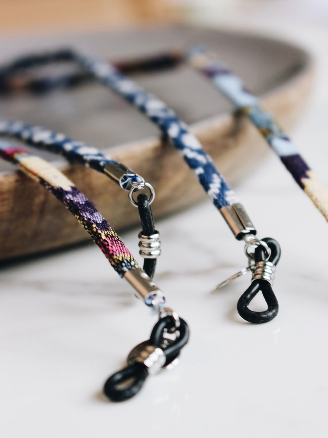 Aquamate blauw | Brillenkoord Heren