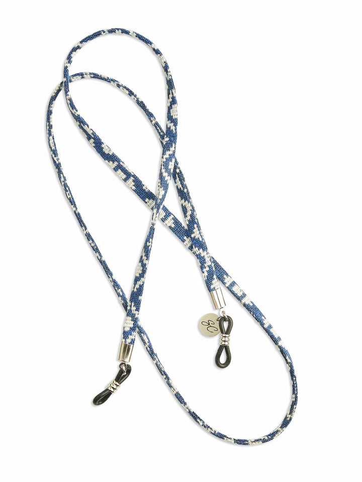 Aquamate blauw | Brillenkoord Heren